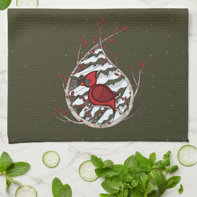 Alexander das Kardinals-Handtuch Handtuch (Gefaltet)