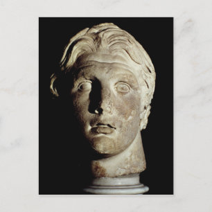 Alexander der Große, gefunden in Pergamum Postkarte
