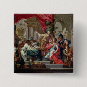 Alexander der Große im Tempel von Jerusalem Button