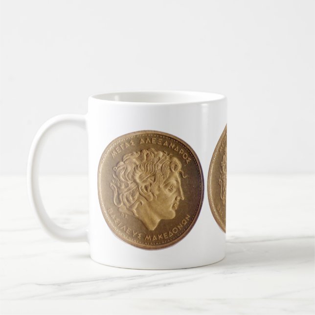 Alexander der Große, König von Macedonians Tasse (Links)
