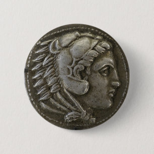 Alexander der Große Münzen Button