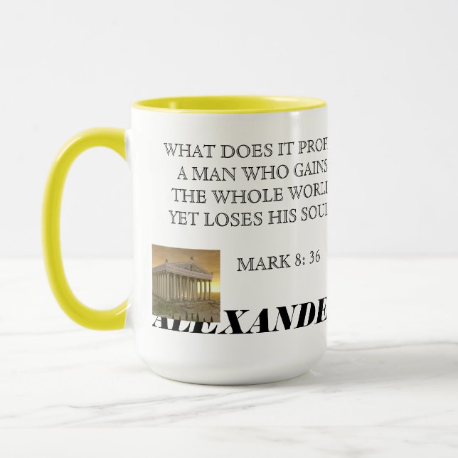 ALEXANDER DER GROSSE TASSE (Links)