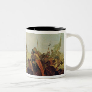 Alexander der Große und Porus Zweifarbige Tasse