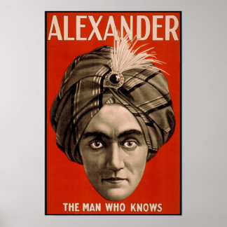 Alexander der Mann, der Magic Poster kennt