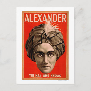 Alexander der Mann, der Magic Poster kennt Postkarte