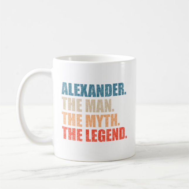 Alexander der Mann der Mythos der Legende Kaffeetasse (Links)