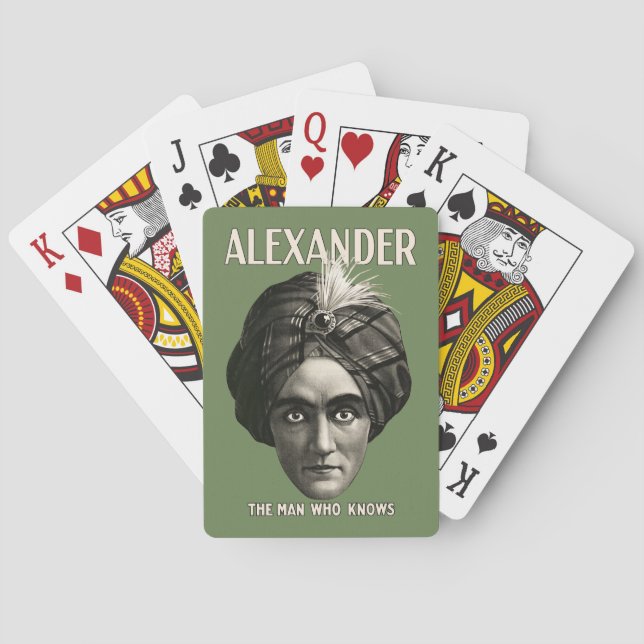 Alexander - Der Mann, der weiß - Karten spielen Spielkarten (Rückseite)