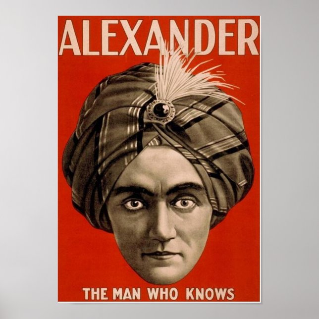 Alexander der Mann, der weiß Poster (Vorne)