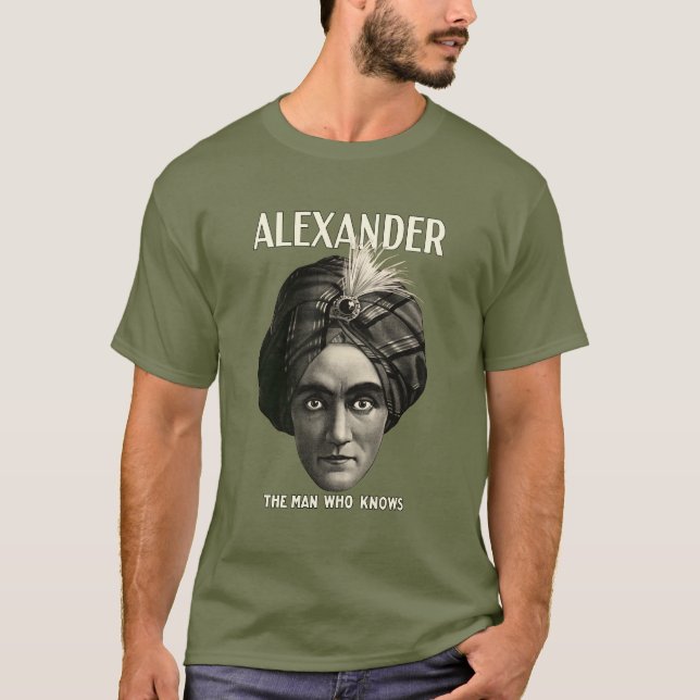 Alexander - der Mann, der weiß T-Shirt (Vorderseite)