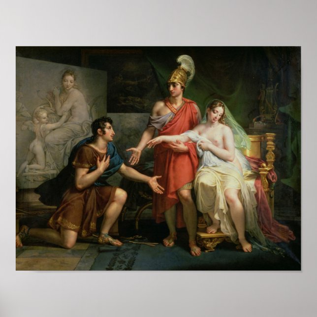 Alexander die Großen Hände über Campaspe Poster (Vorne)