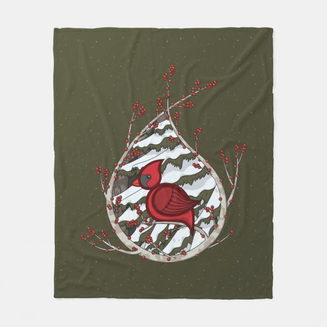 Alexander die Kardinals-Fleece-Decke Fleecedecke (Vorderseite)