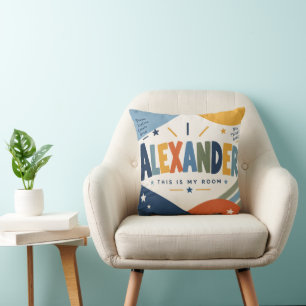 Alexander Dies Ist Mein Zimmer Farbiger Kindername Kissen
