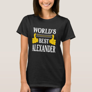Alexander Familienname Nachname Weltbeste Al T-Shirt