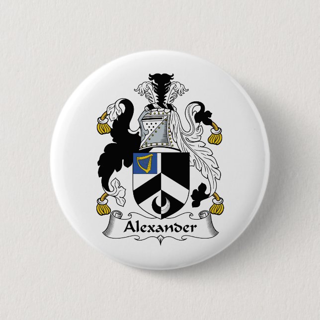 Alexander-Familienwappen Button (Vorderseite)