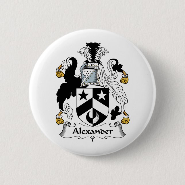 Alexander-Familienwappen Button (Vorderseite)