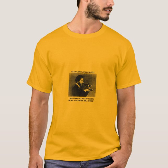 Alexander Graham Bell lustig T-Shirt (Vorderseite)