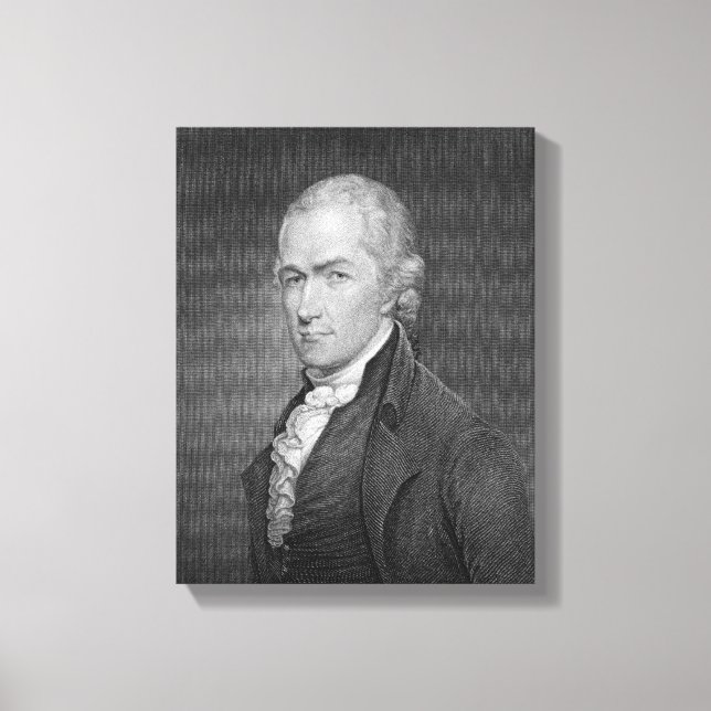 Alexander Hamilton (1757-1804), graviert durch Joh Leinwanddruck (Vorderseite)