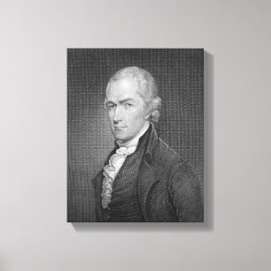 Alexander Hamilton (1757-1804), graviert durch Joh Leinwanddruck