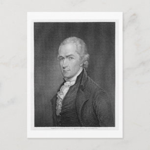Alexander Hamilton (1757-1804), graviert durch Joh Postkarte