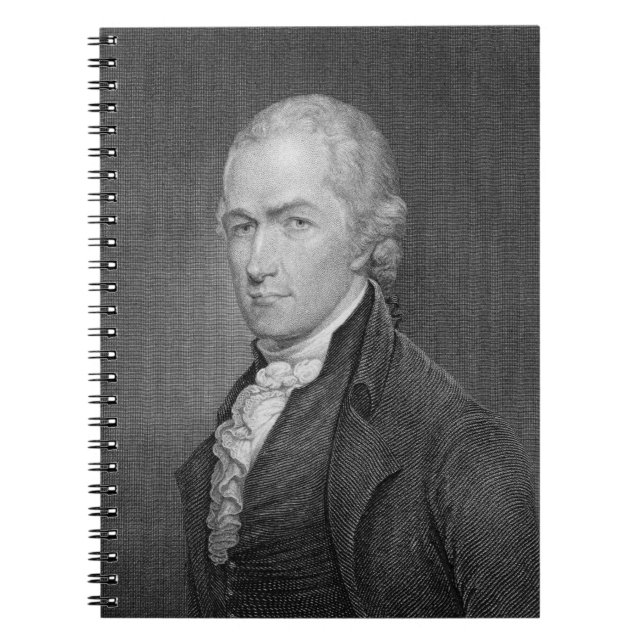 Alexander Hamilton (1757-1804) graviert von John Notizblock (Vorderseite)