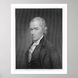 Alexander Hamilton (1757-1804) graviert von John Poster