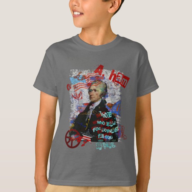 Alexander Hamilton die, die für nichts Kunst T-Shirt (Vorderseite)