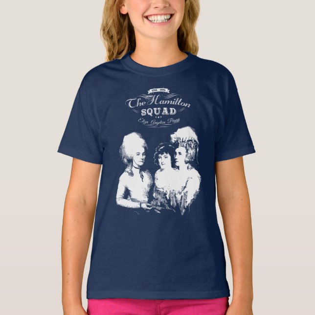 Alexander Hamilton. Eliza, Angelika, Peggy T-Shirt (Vorderseite)