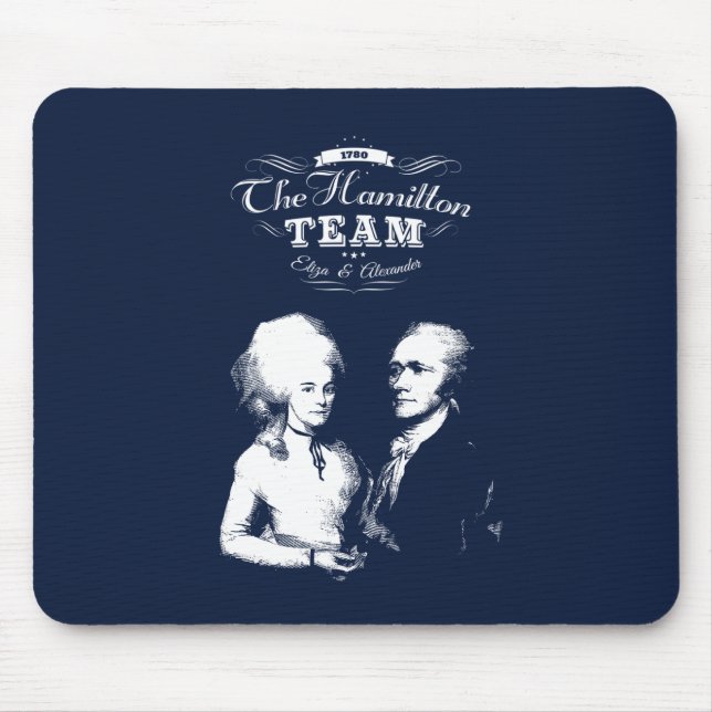 Alexander Hamilton, Eliza. Geschichtsgeschenke. Mousepad (Vorne)