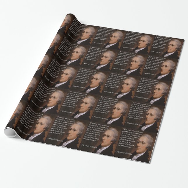 Alexander Hamilton "Enemy Leader"-Geschenk Geschenkpapier (Ungerollt)