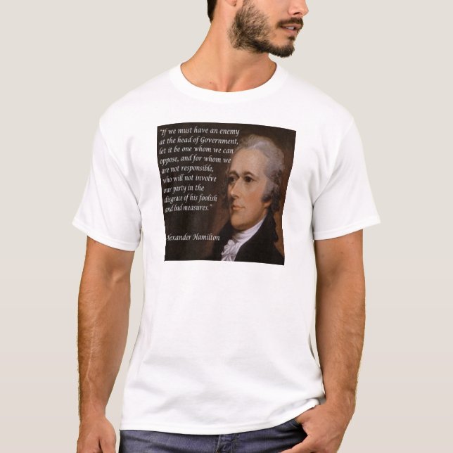 Alexander Hamilton "Enemy Leader"-Geschenk T-Shirt (Vorderseite)