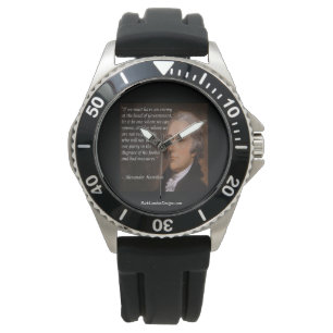 Alexander Hamilton "Feindlicher Führer" Zitat-Uhre Armbanduhr