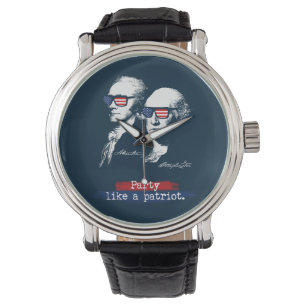 Alexander Hamilton George Washington Patriots Gift Armbanduhr