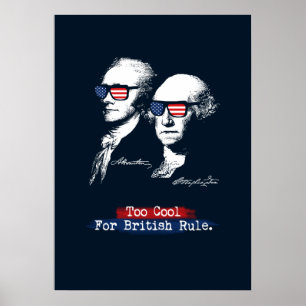 Alexander Hamilton George Washington zu Cool Poster