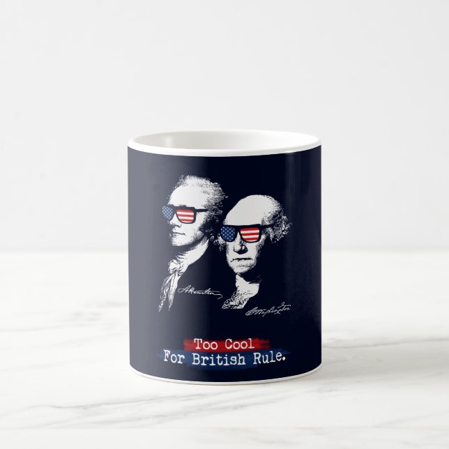 Alexander Hamilton, George Washington - zu cool Tasse (Mittel)