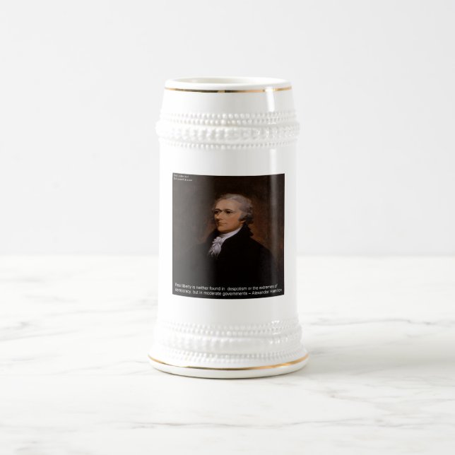 Alexander Hamilton Gifts Bierglas (Mittel)