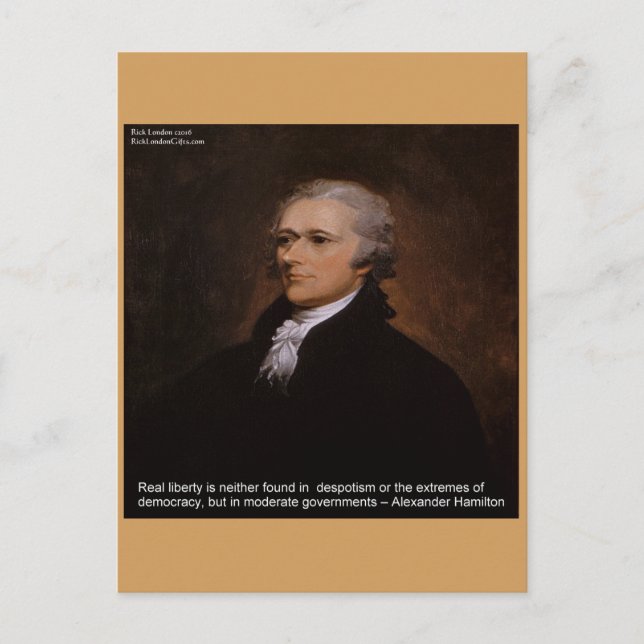 Alexander Hamilton Gifts Postkarte (Vorderseite)