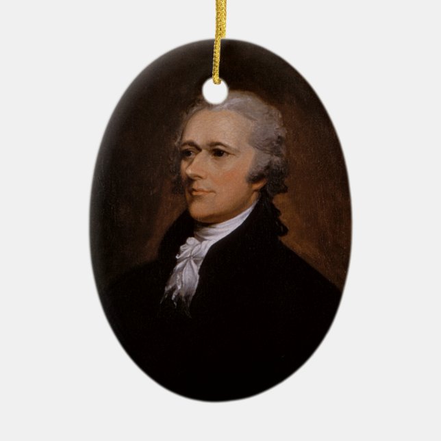 Alexander Hamilton Keramik Ornament (Vorne)
