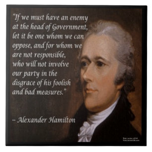 Alexander Hamilton Keramikfliese