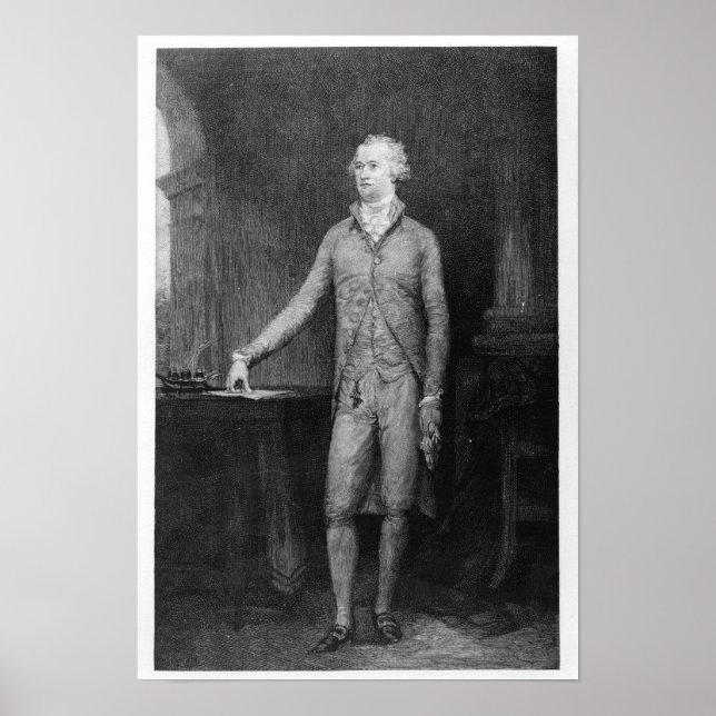 Alexander Hamilton nach dem Gemälde von 1792 Poster (Vorne)