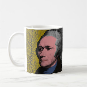 Alexander Hamilton Pop Art-Porträt Tasse