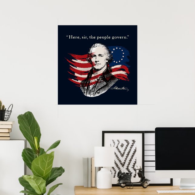Alexander Hamilton Poster (Heimbüro)
