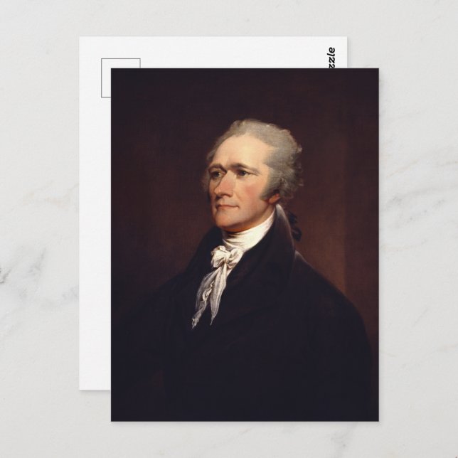 Alexander Hamilton Postkarte (Vorne/Hinten)