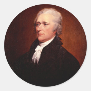 Alexander Hamilton Runder Aufkleber
