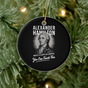 Alexander Hamilton schrieb 51 Essays in 6 Monaten Keramik Ornament