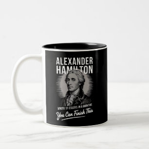 Alexander Hamilton schrieb 51 Essays in 6 Monaten Zweifarbige Tasse