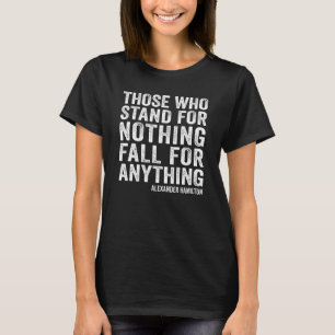 Alexander Hamilton steht für nichts Zitat Retro T-Shirt