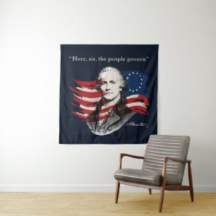Alexander Hamilton Wandteppich