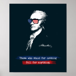 Alexander Hamilton Wer für nichts steht Poster