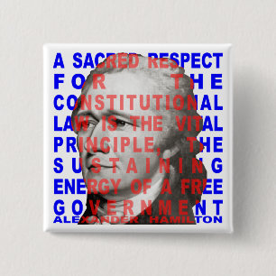 Alexander Hamilton-Zitat-Knopf Button