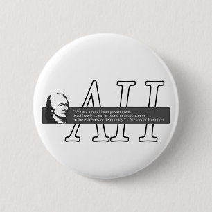 Alexander Hamilton-Zitat-Knopf Button